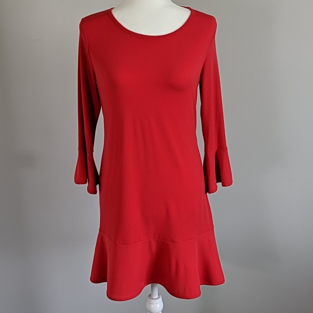 😍😍😍 Red dress with bell sleeves